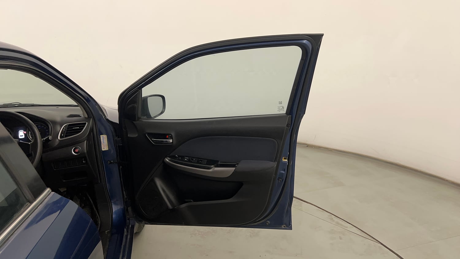 Used 2021 Maruti Suzuki Baleno Zeta Petrol Manual interior RIGHT FRONT DOOR OPEN VIEW