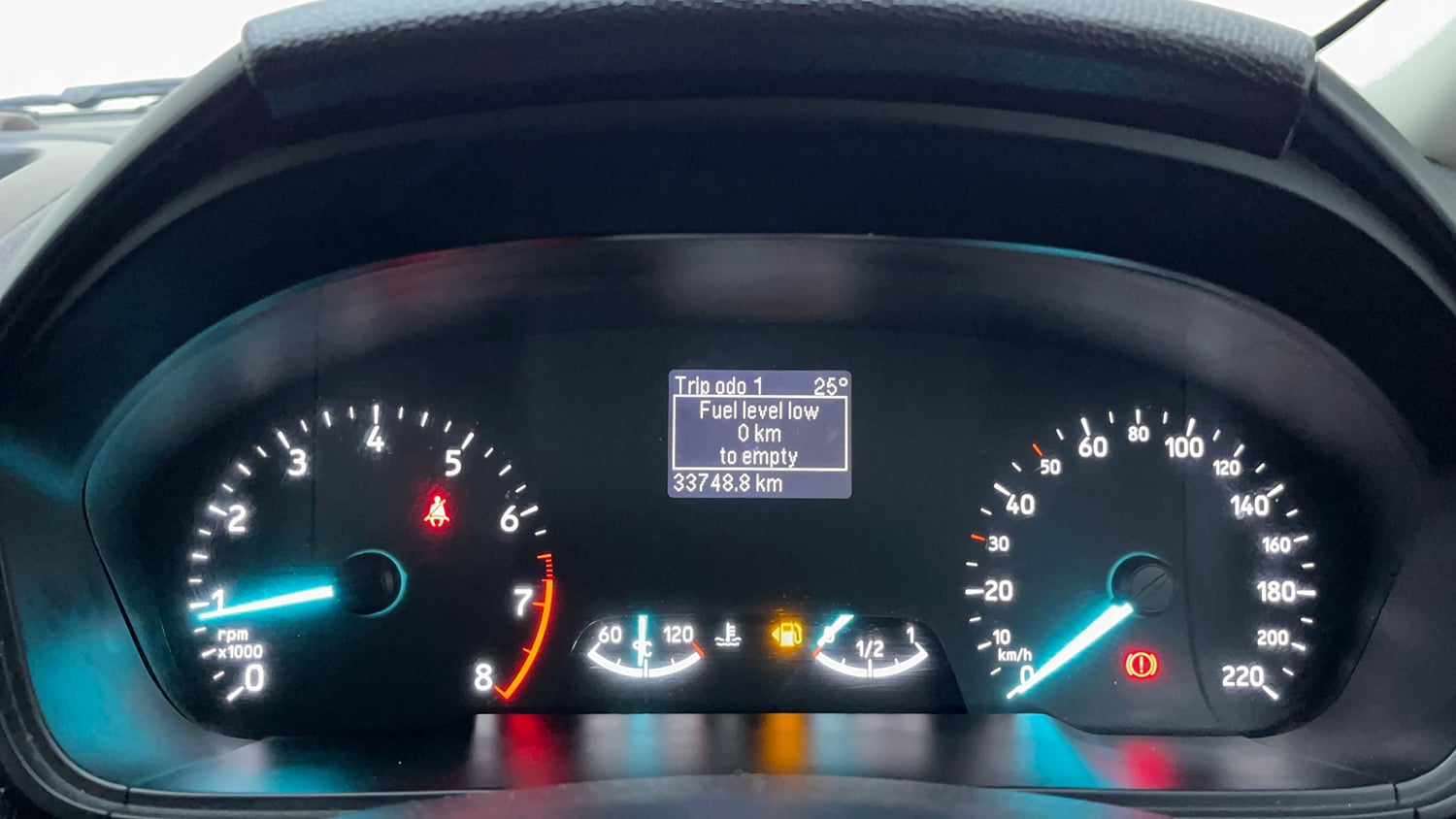 Used 2019 Ford EcoSport Titanium 1.5L Ti-VCT Petrol Manual interior CLUSTERMETER VIEW
