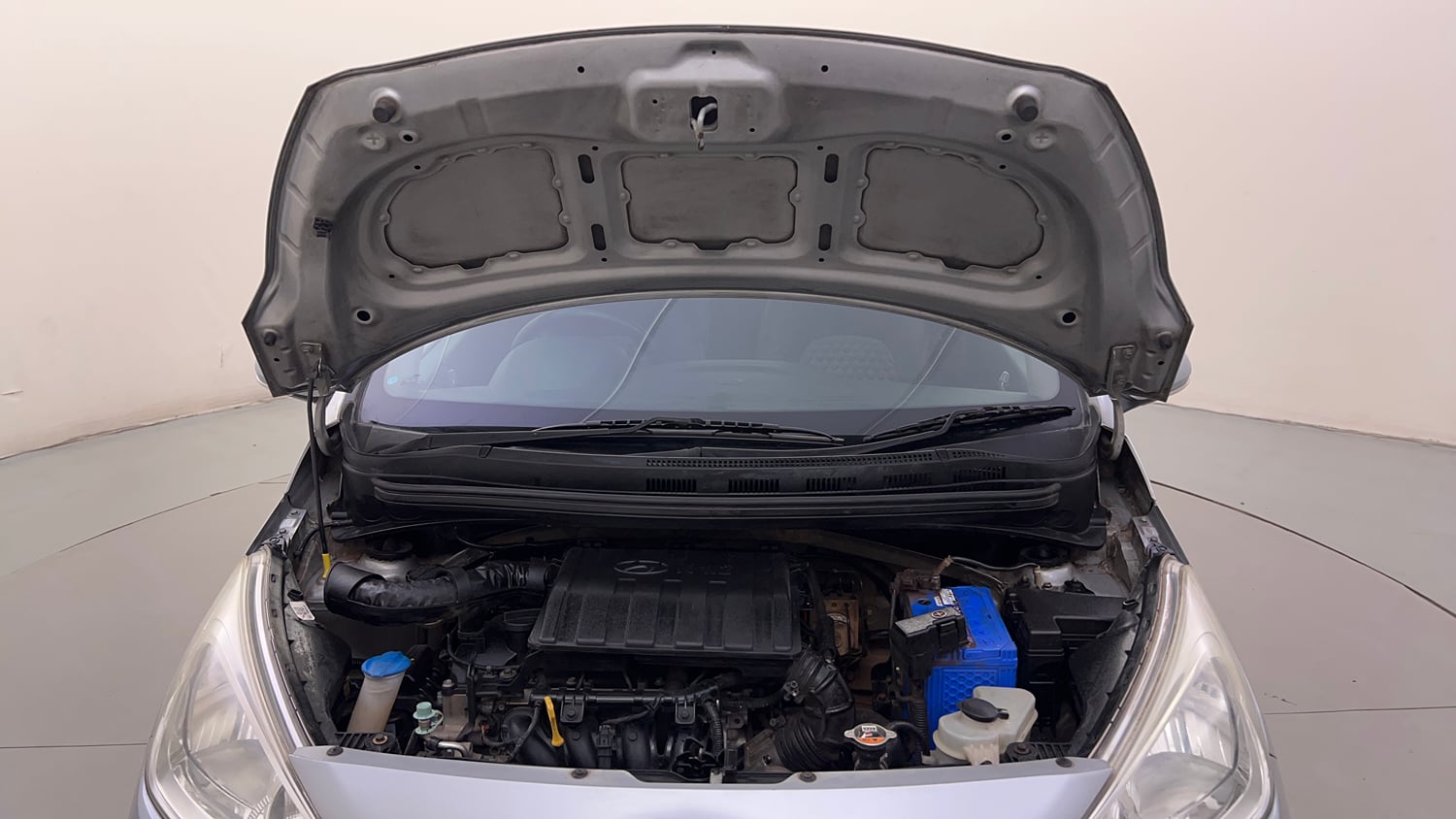 Used 2019 Hyundai Grand i10 Sportz 1.2 Kappa VTVT Petrol Manual engine ENGINE & BONNET OPEN FRONT VIEW