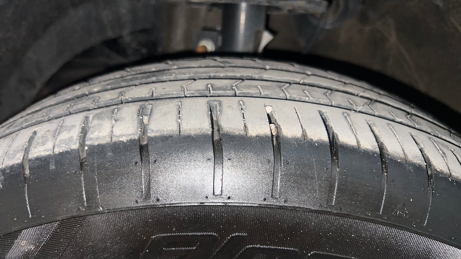 Used 2026 Maruti Suzuki Baleno Delta AGS Petrol Automatic tyres LEFT FRONT TYRE TREAD VIEW