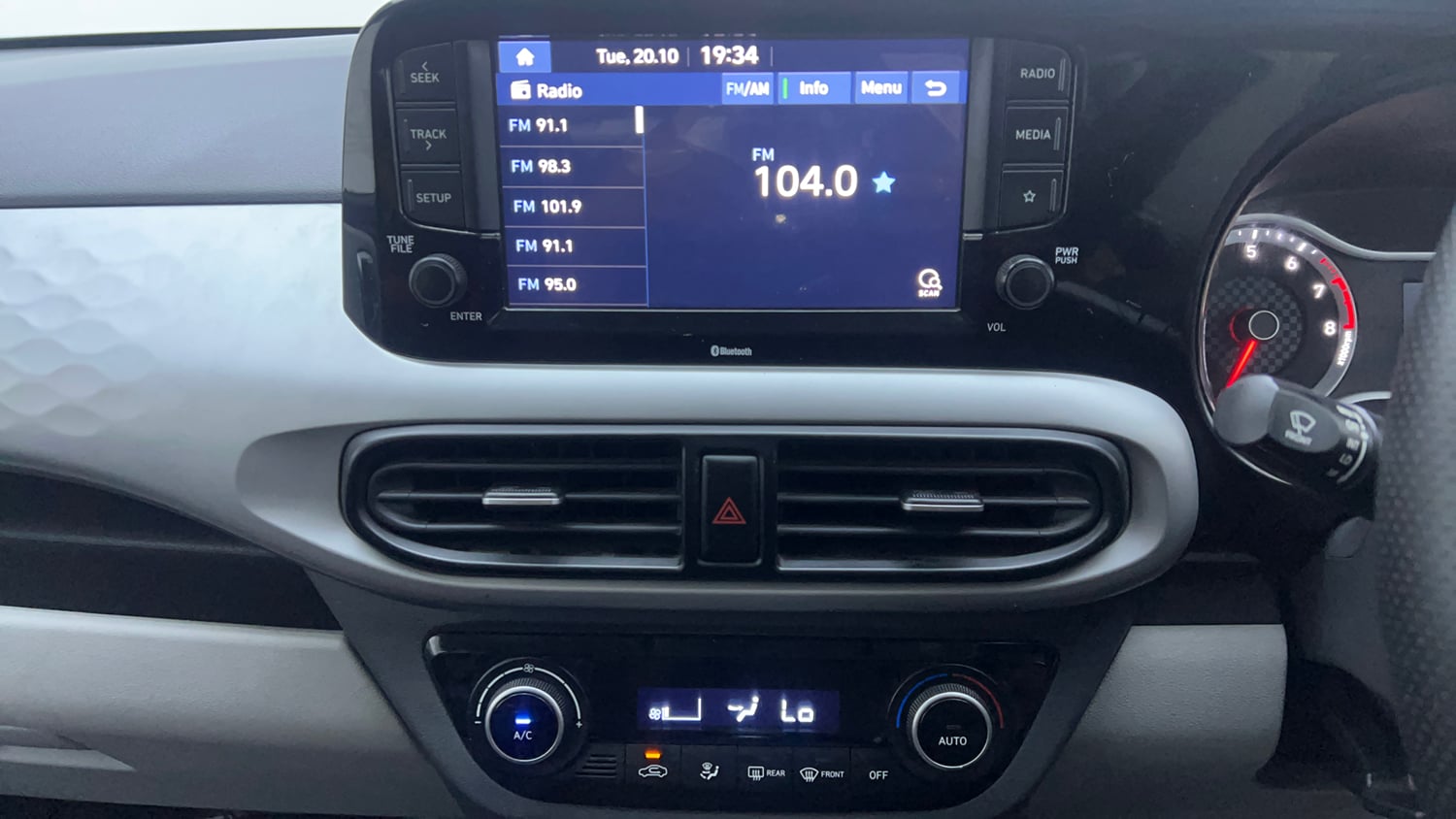 Used 2022 Hyundai Grand i10 Nios Sportz 1.2 Kappa VTVT Petrol Manual interior MUSIC SYSTEM & AC CONTROL VIEW