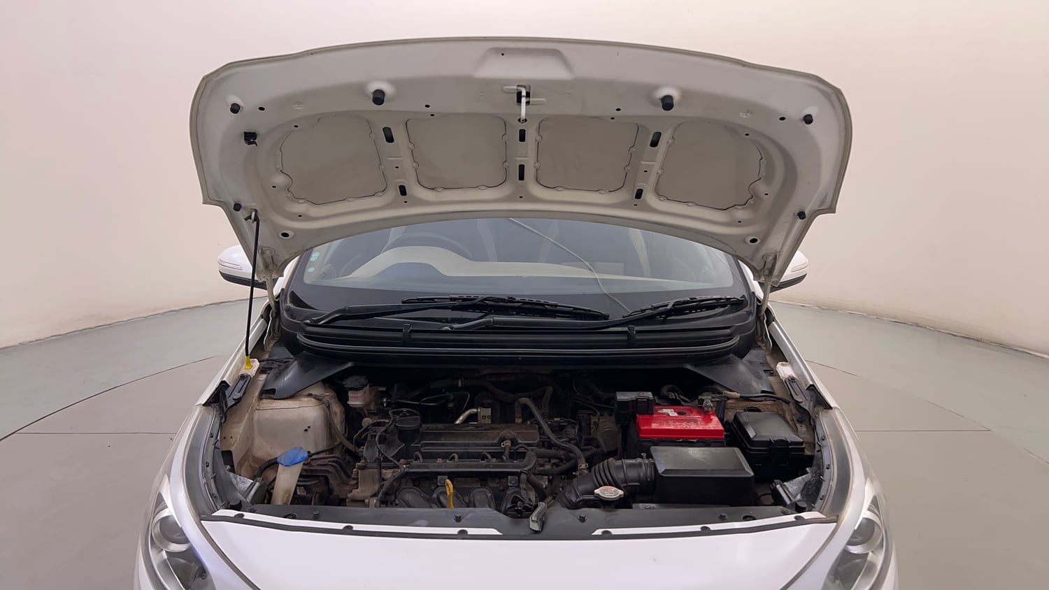 Used 2017 Hyundai Elite i20 Asta 1.2 (O) Petrol Manual engine ENGINE & BONNET OPEN FRONT VIEW