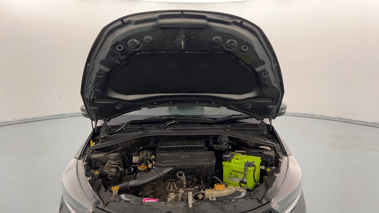 Used 2021 Tata Tiago XZ Petrol Manual engine ENGINE & BONNET OPEN FRONT VIEW