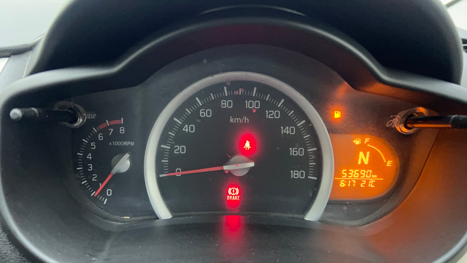 Used 2017 Maruti Suzuki Celerio ZXi AMT Petrol Automatic interior CLUSTERMETER VIEW