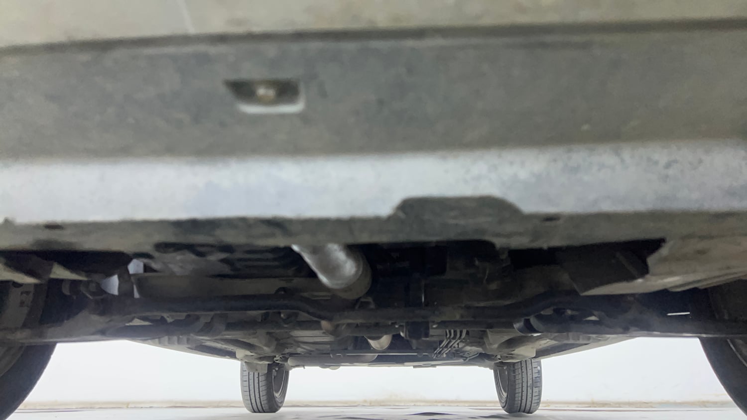 Used 2017 Tata Tiago Revotron XZ Petrol Manual extra FRONT LEFT UNDERBODY VIEW
