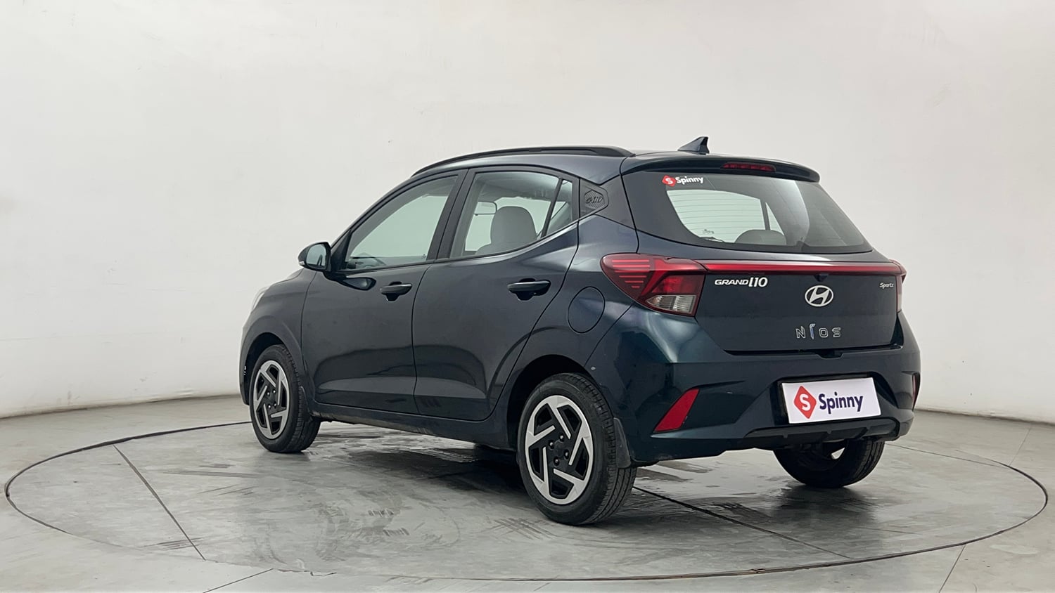 Used 2024 Hyundai Grand i10 Nios Sportz 1.2 Kappa AMT Petrol Automatic exterior LEFT REAR CORNER VIEW