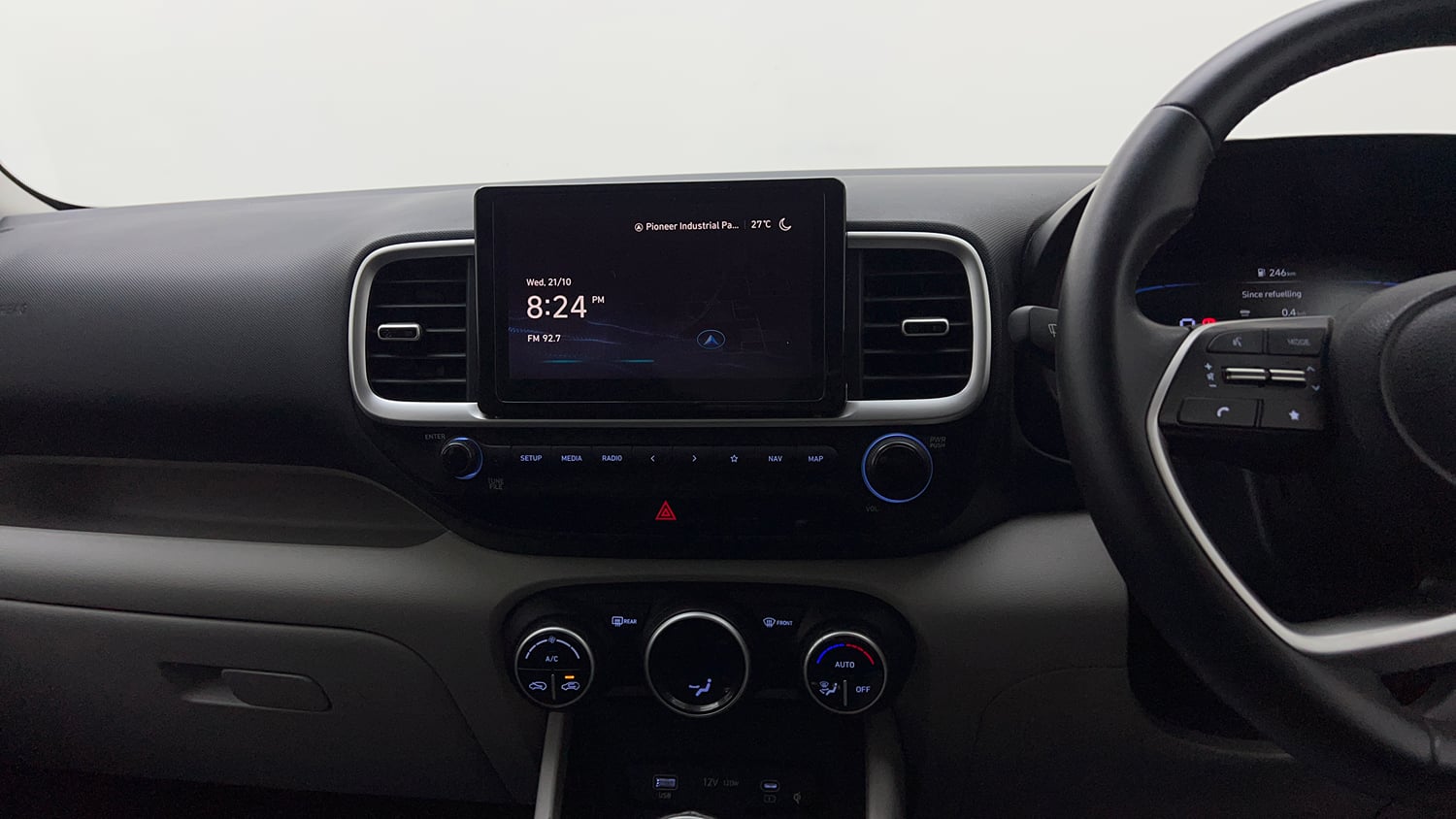 Used 2022 Hyundai Venue SX 1.2 Petrol Petrol Manual interior MUSIC SYSTEM & AC CONTROL VIEW