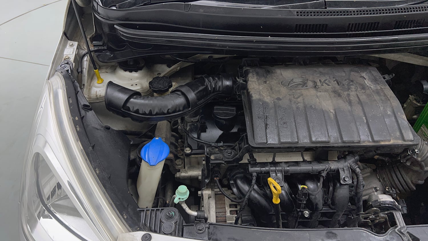 Used 2016 Hyundai Grand i10 Magna 1.2 Kappa VTVT Petrol Manual engine ENGINE RIGHT SIDE VIEW