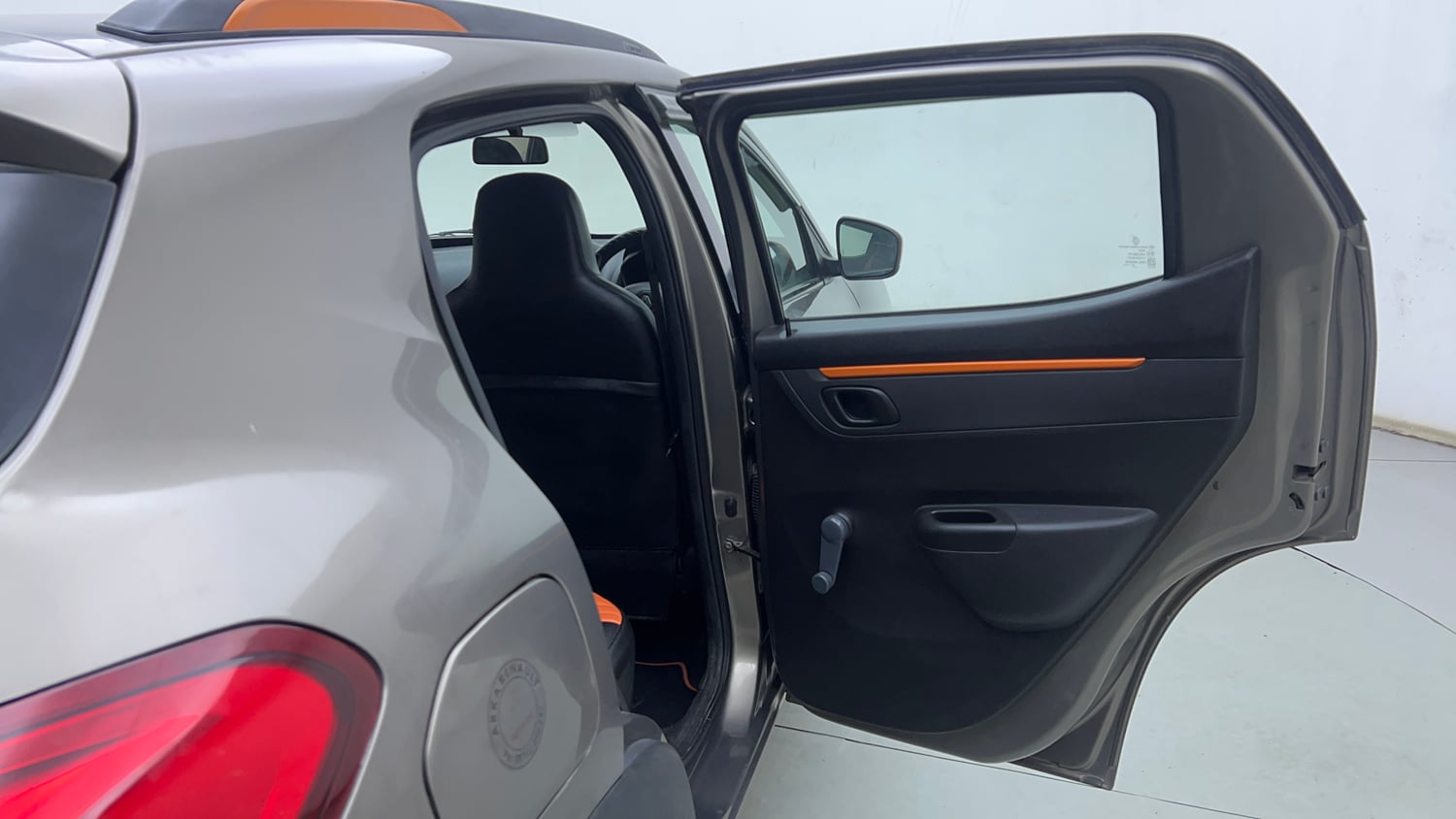 Used 2017 Renault Kwid 1.0 RXT AMT Petrol Automatic interior RIGHT REAR DOOR OPEN VIEW