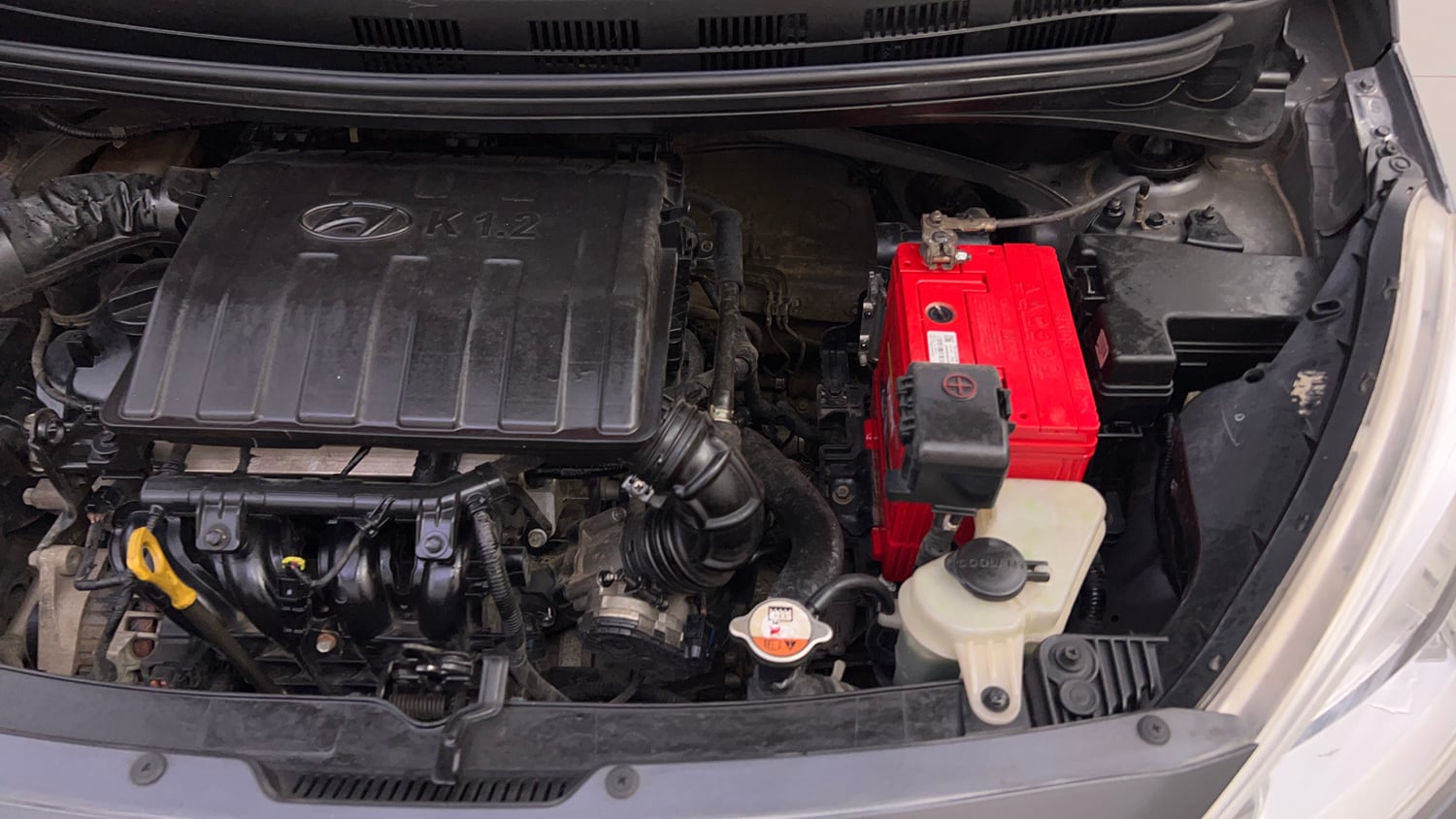 Used 2016 Hyundai Grand i10 Sportz 1.2 Kappa VTVT Petrol Manual engine ENGINE LEFT SIDE VIEW