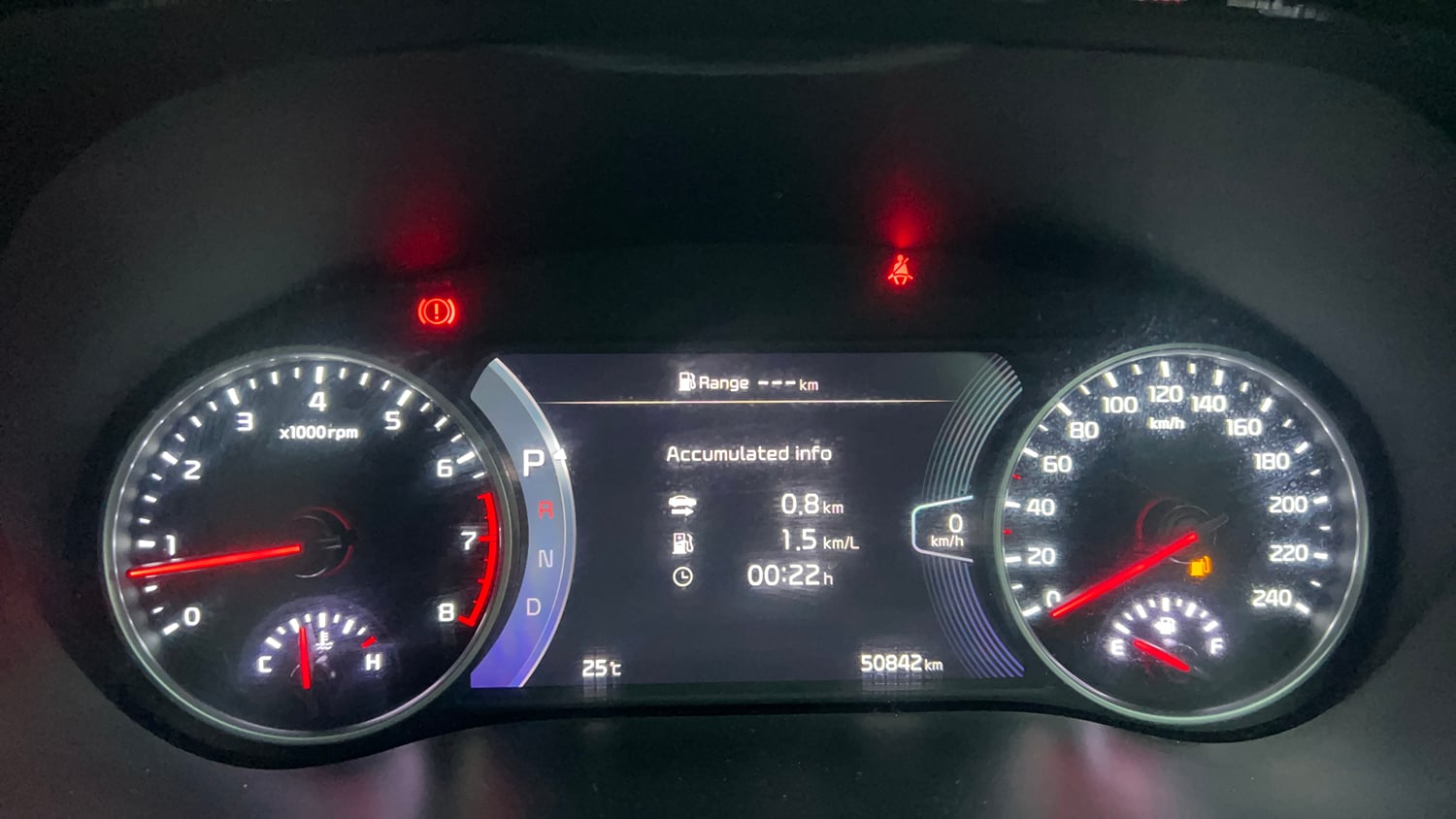 Used 2022 Kia Seltos GTX Plus 1.4 DCT Petrol Automatic interior CLUSTERMETER VIEW