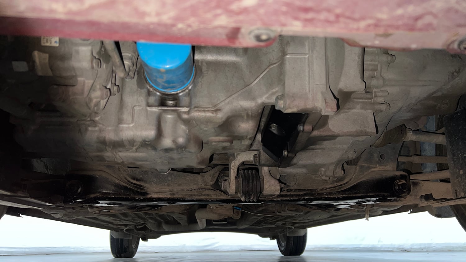 Used 2020 Honda Amaze 1.2 V MT Petrol Petrol Manual extra FRONT LEFT UNDERBODY VIEW