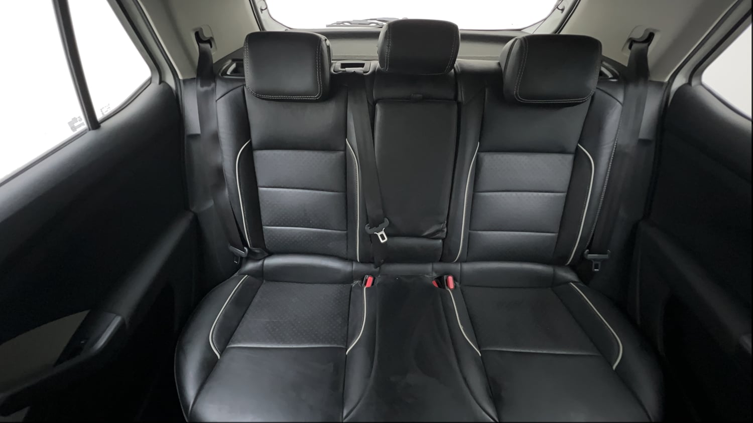 Used 2022 Volkswagen Taigun Highline 1.0 TSI MT Petrol Manual interior REAR SEAT CONDITION VIEW