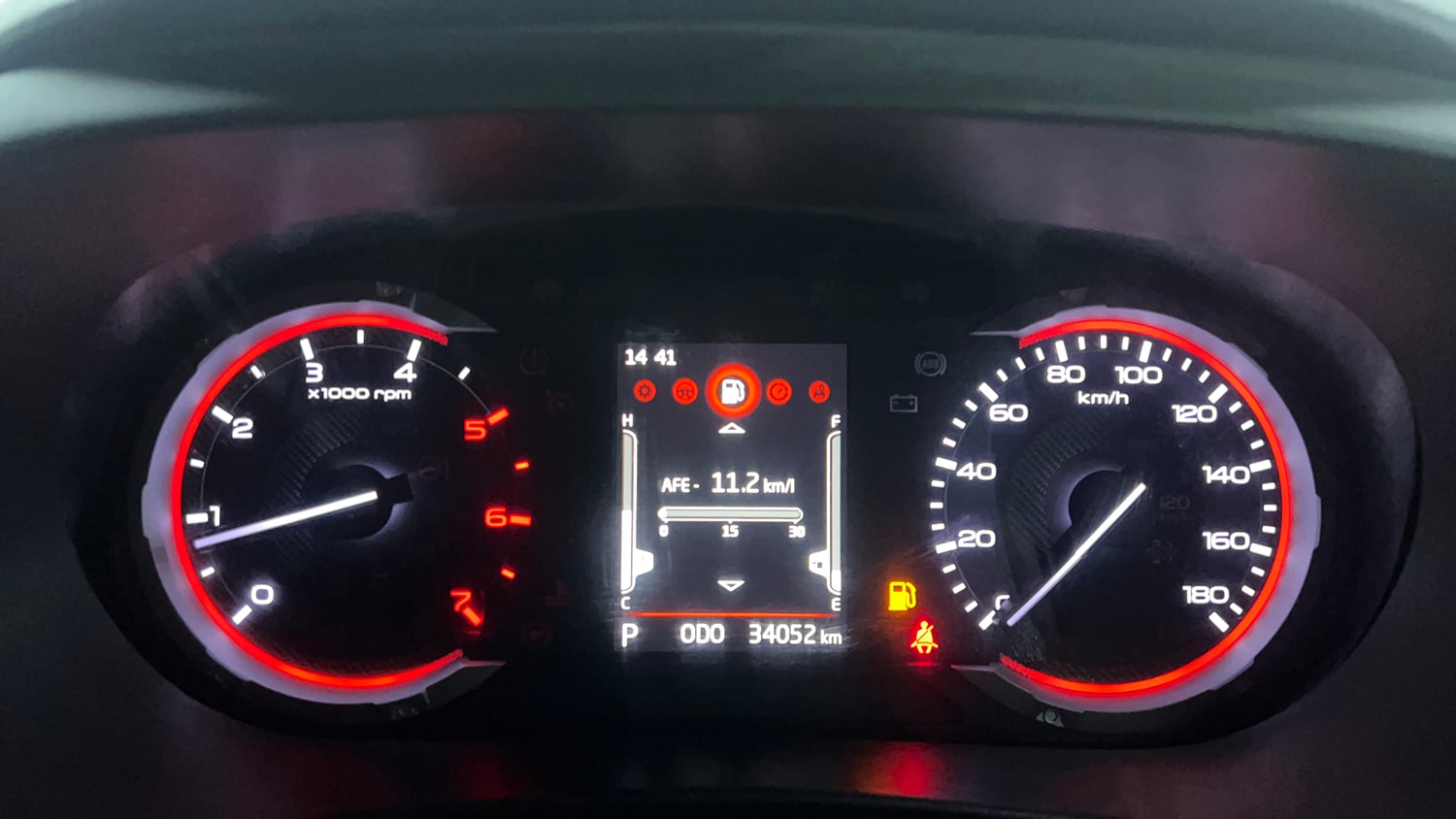 Used 2022 mahindra Thar LX Hard Top Diesel AT 4WD Diesel Automatic interior CLUSTERMETER VIEW
