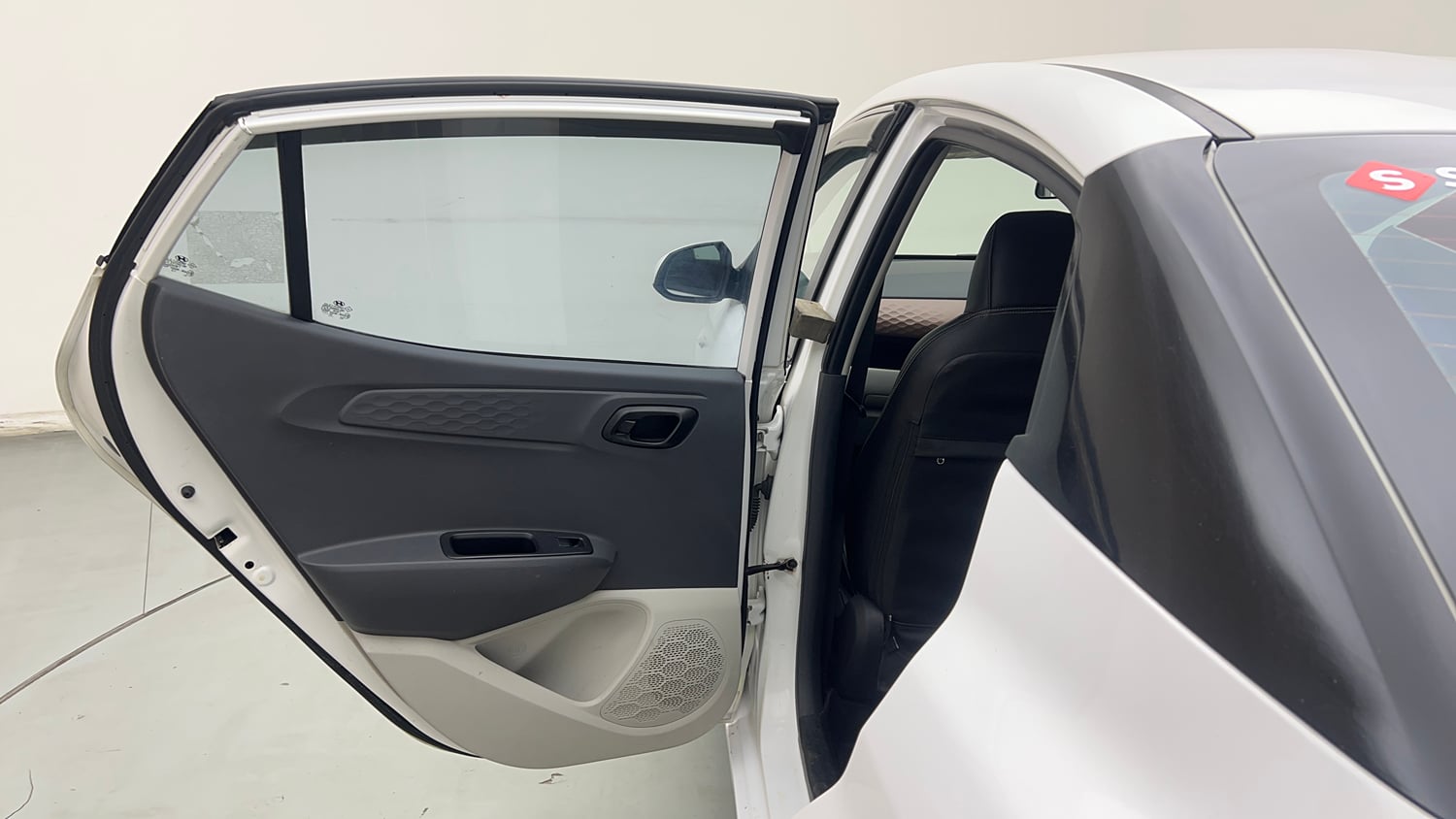 Used 2023 Hyundai Aura S 1.2 CNG Cng Manual interior LEFT REAR DOOR OPEN VIEW