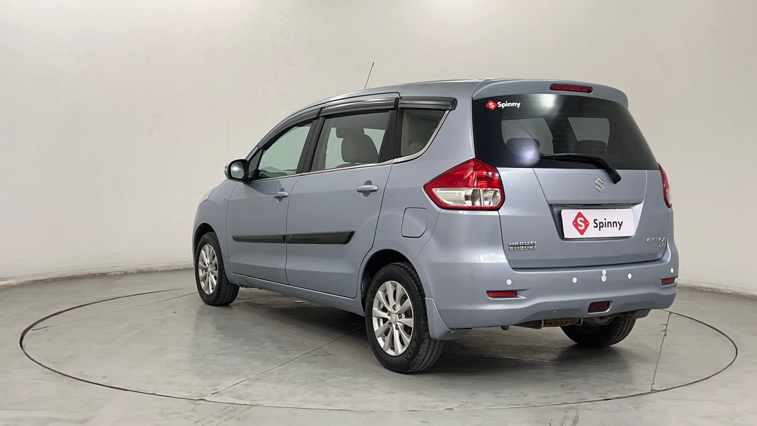 Used 2014 Maruti Suzuki Ertiga ZXi Petrol Manual exterior LEFT REAR CORNER VIEW