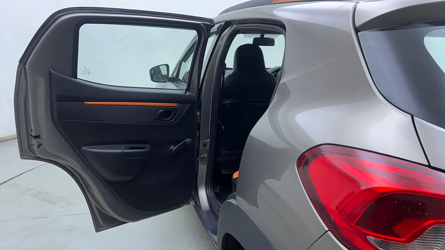 Used 2017 Renault Kwid 1.0 RXT AMT Petrol Automatic interior LEFT REAR DOOR OPEN VIEW