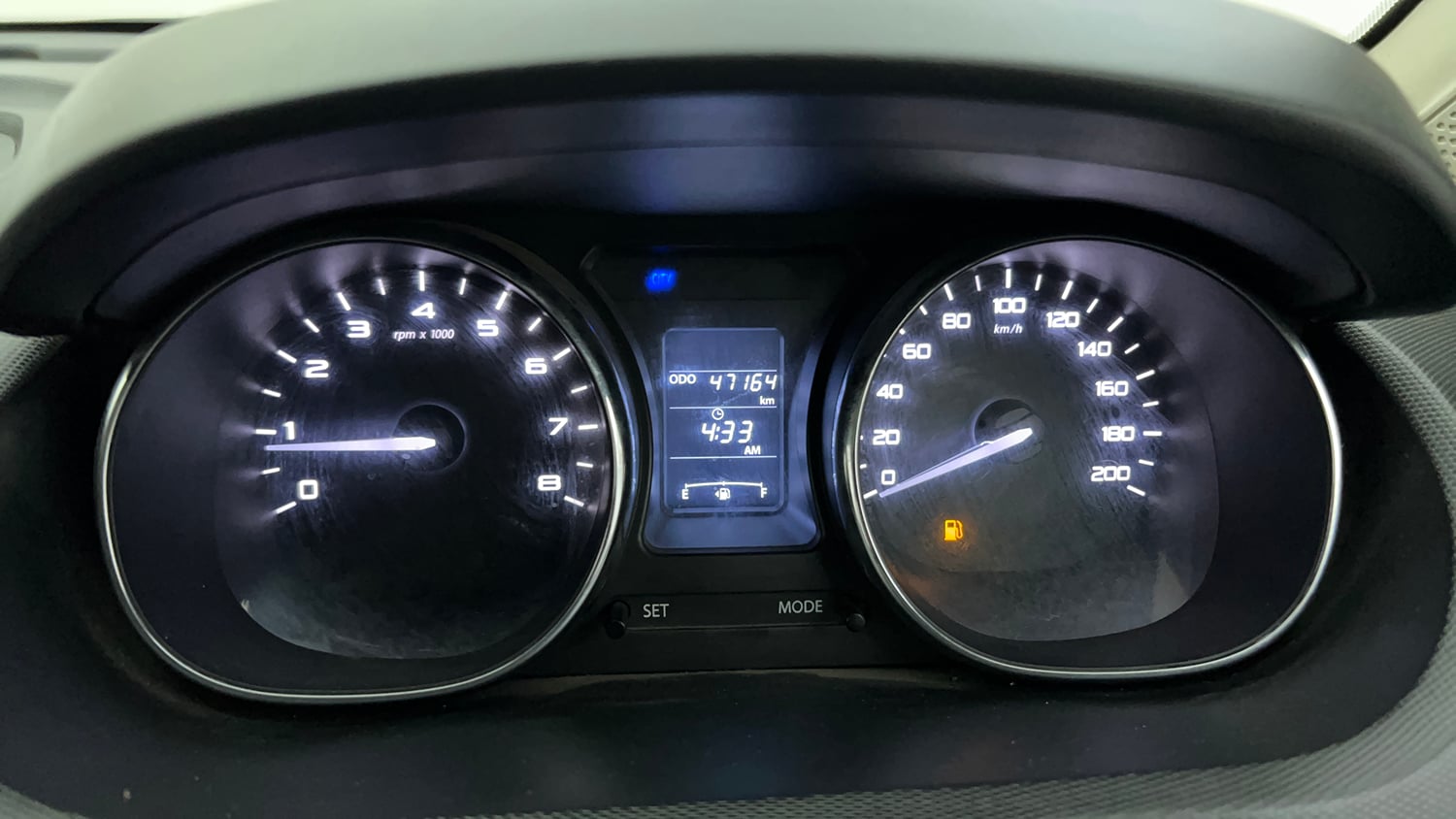 Used 2019 Tata Tiago Revotron XZ w/o Alloy Petrol Manual interior CLUSTERMETER VIEW