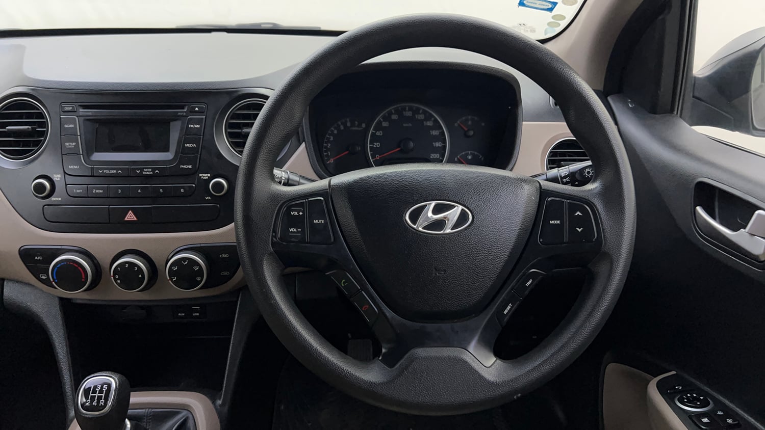 Used 2016 Hyundai Grand i10 Sportz 1.2 Kappa VTVT Petrol Manual interior STEERING VIEW
