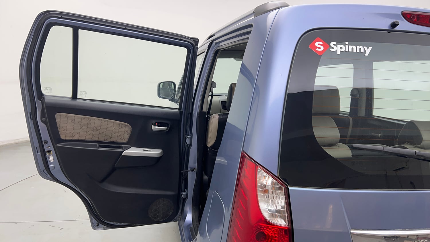 Used 2013 Maruti Suzuki Wagon R VXI Petrol Manual interior LEFT REAR DOOR OPEN VIEW