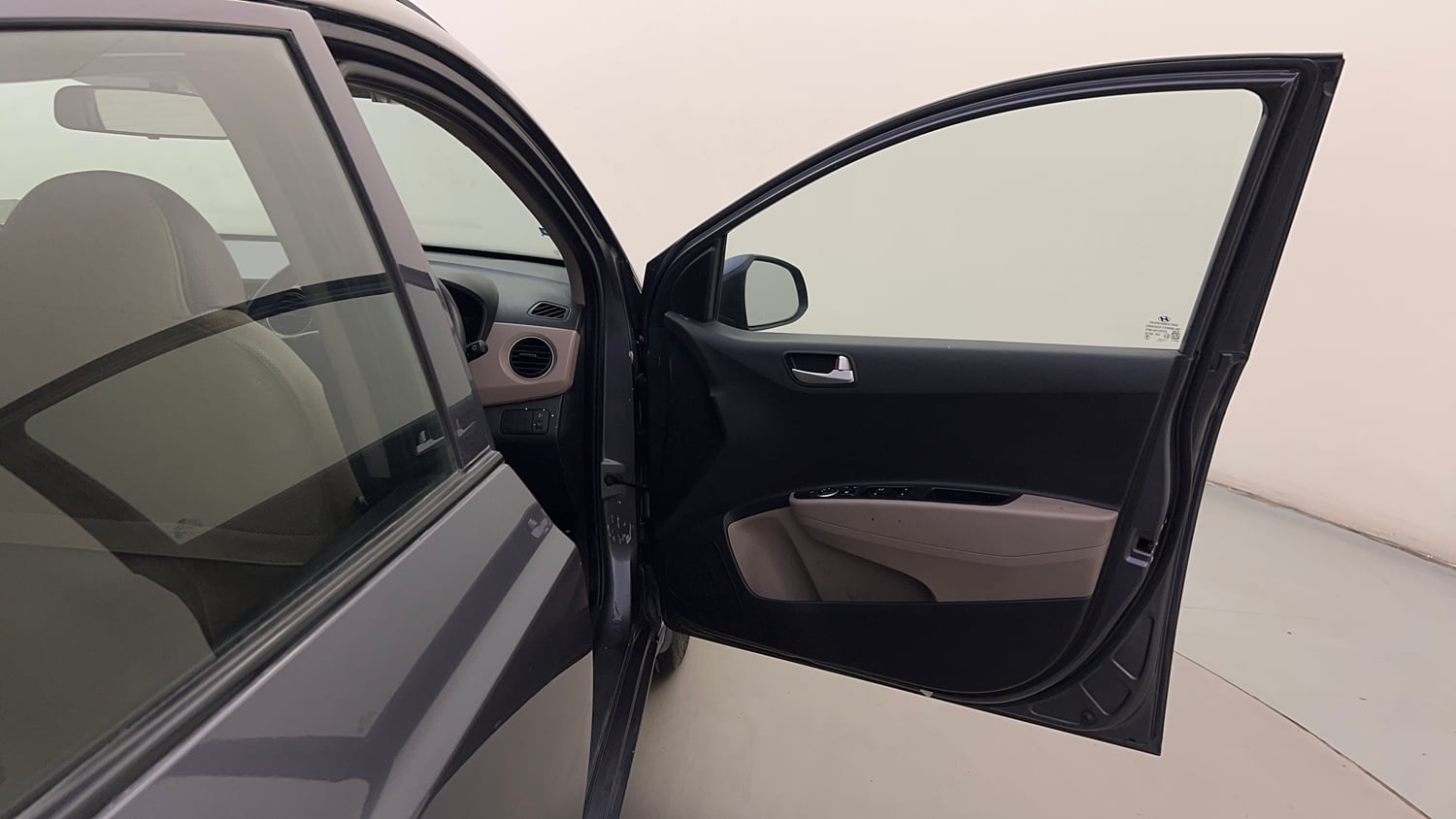 Used 2016 Hyundai Grand i10 Sportz 1.2 Kappa VTVT Petrol Manual interior RIGHT FRONT DOOR OPEN VIEW