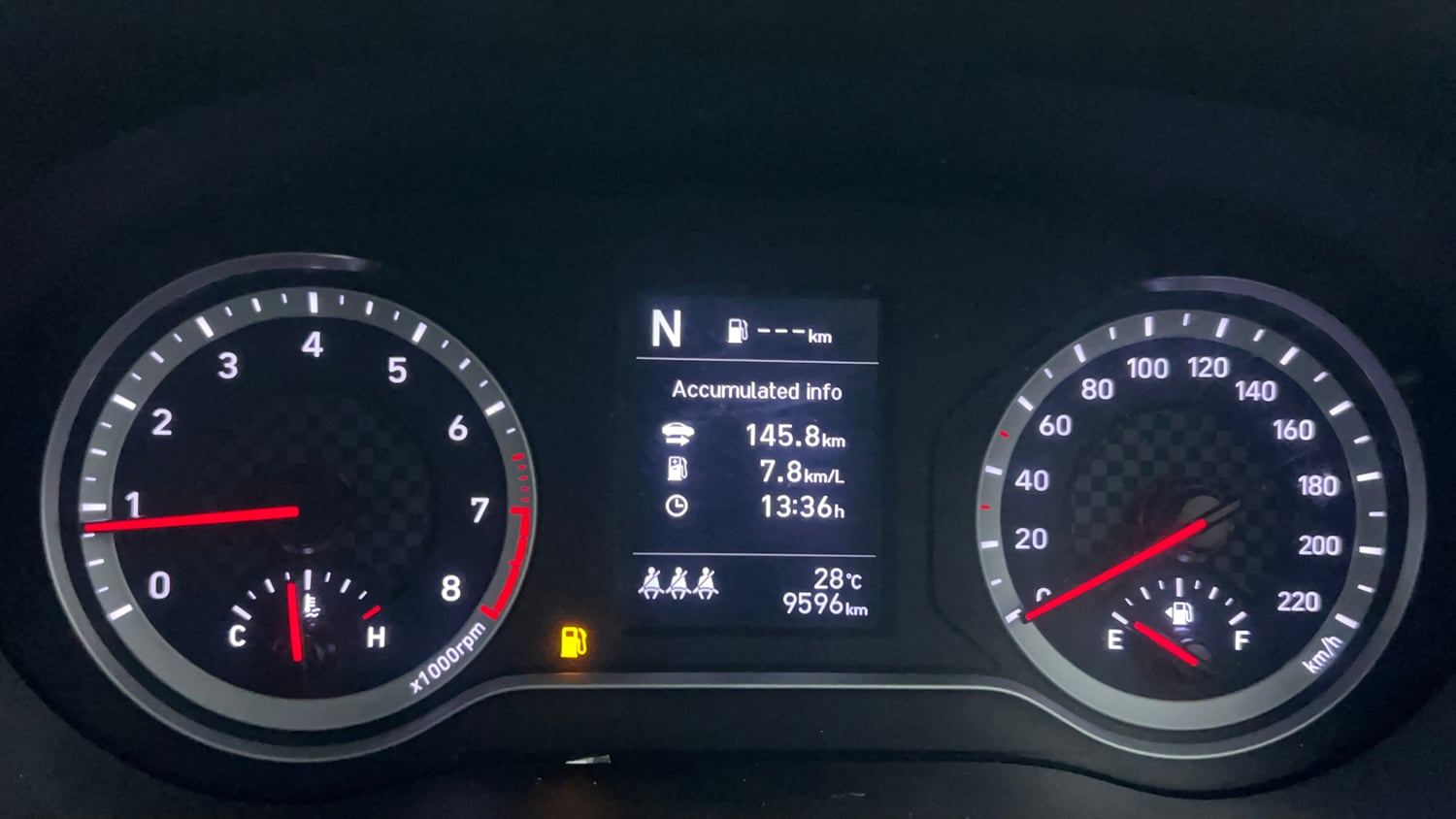 Used 2024 Hyundai Grand i10 Nios Sportz 1.2 Kappa AMT Petrol Automatic interior CLUSTERMETER VIEW