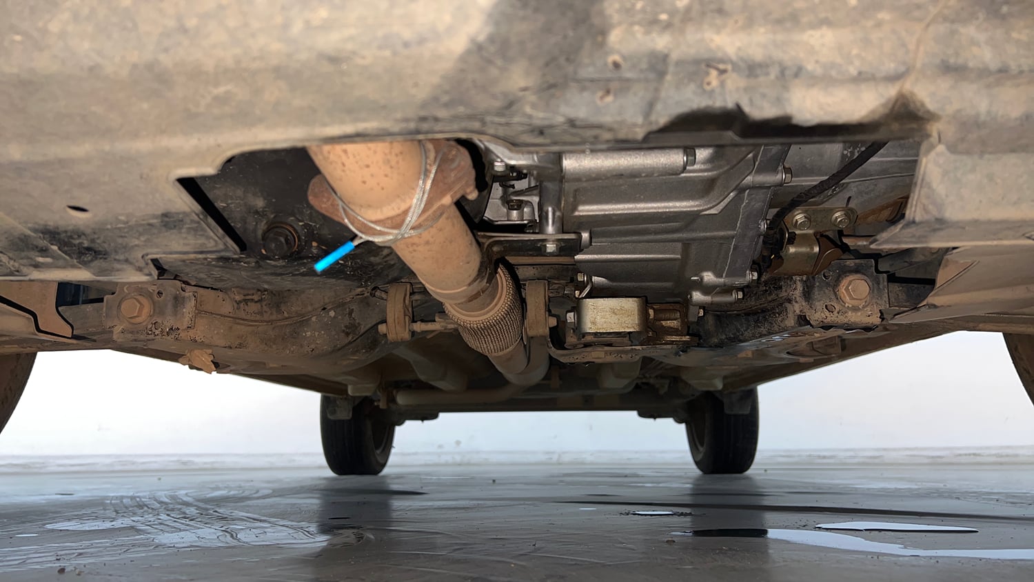 Used 2024 Tata Nexon Smart Plus 1.2 Petrol 6AMT Petrol Automatic extra FRONT LEFT UNDERBODY VIEW