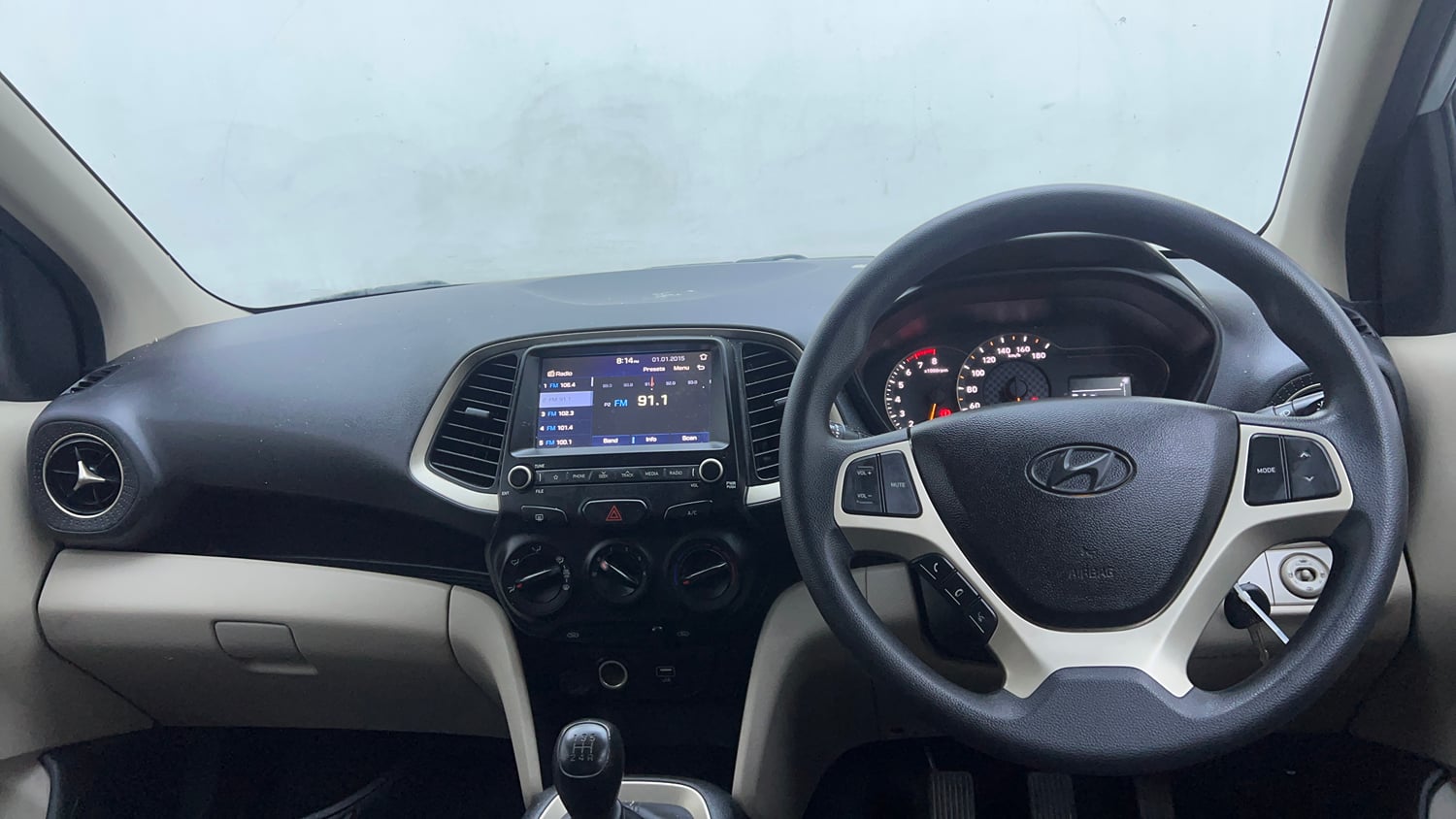 Used 2020 Hyundai Santro Sportz Petrol Manual interior DASHBOARD VIEW