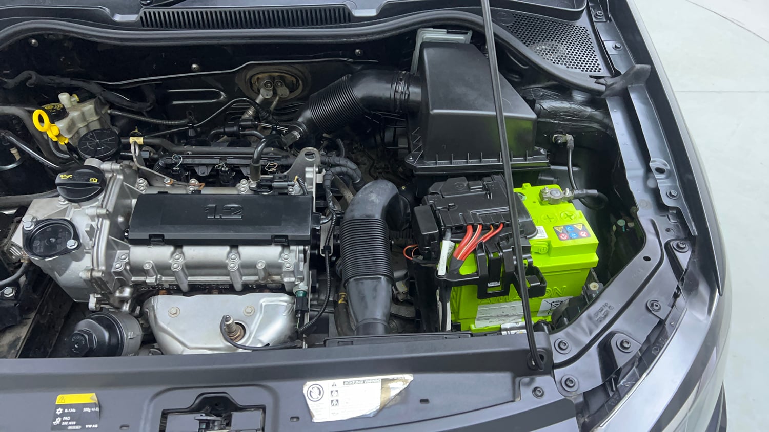 Used 2017 Volkswagen Ameo Highline1.2L (P) Petrol Manual engine ENGINE LEFT SIDE VIEW