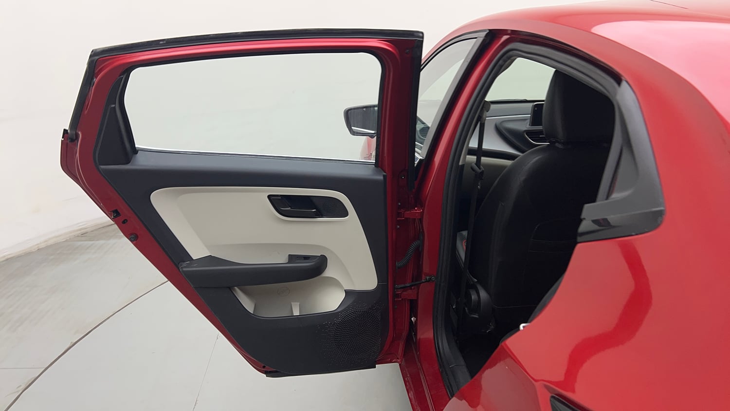 Used 2023 Tata Altroz XM Plus iCNG Cng Manual interior LEFT REAR DOOR OPEN VIEW