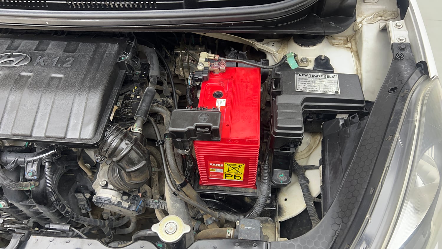 Used 2023 Hyundai Aura S 1.2 CNG Cng Manual engine ENGINE LEFT SIDE VIEW