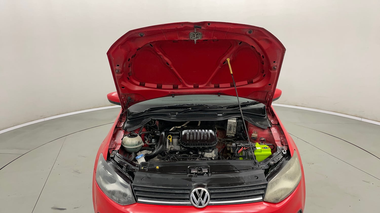 Used 2019 Volkswagen Polo Trendline 1.0L (P) Petrol Manual engine ENGINE & BONNET OPEN FRONT VIEW