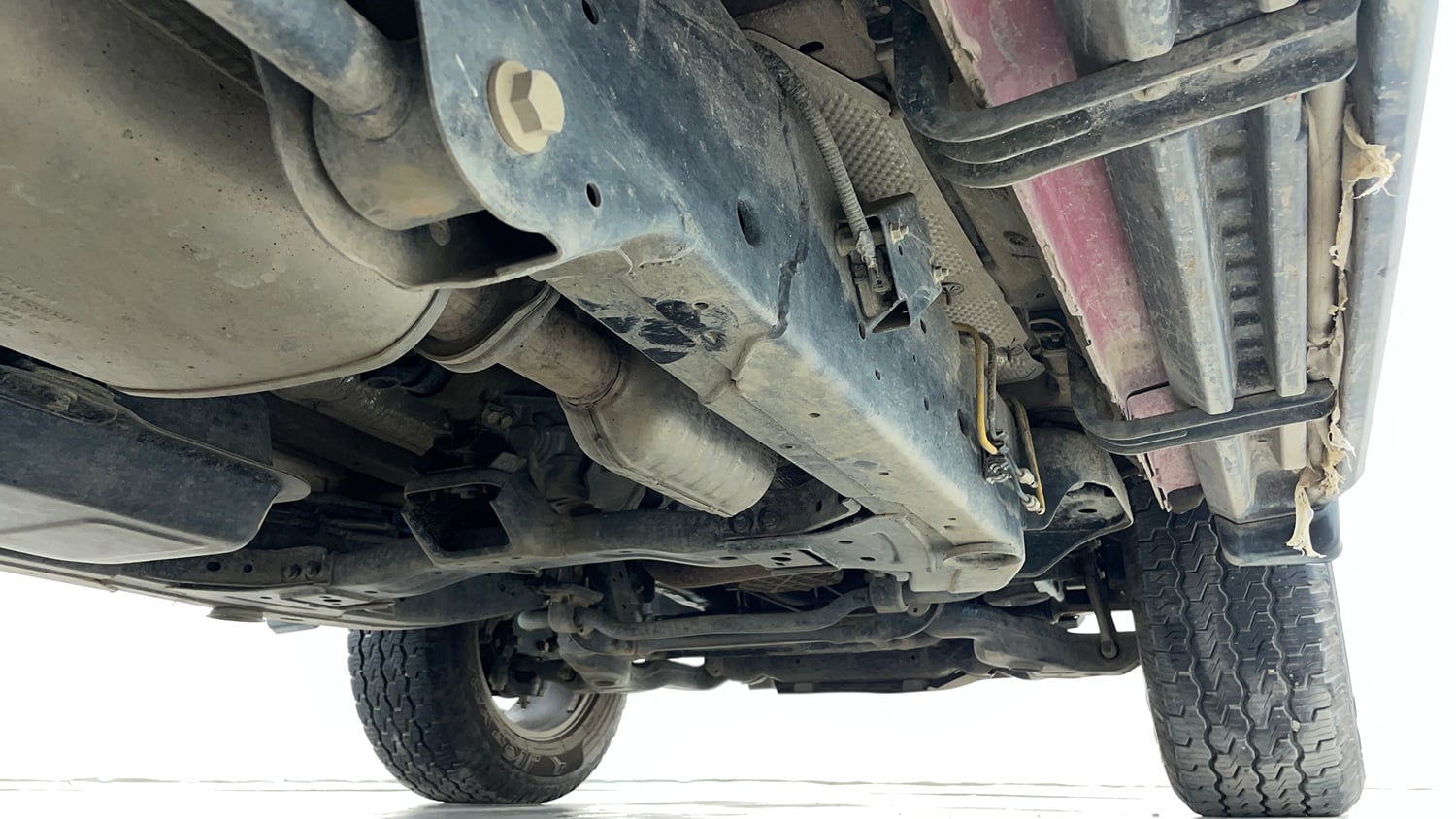 Used 2025 Mahindra Thar LX Hard Top Diesel MT RWD Diesel Manual extra REAR RIGHT UNDERBODY VIEW