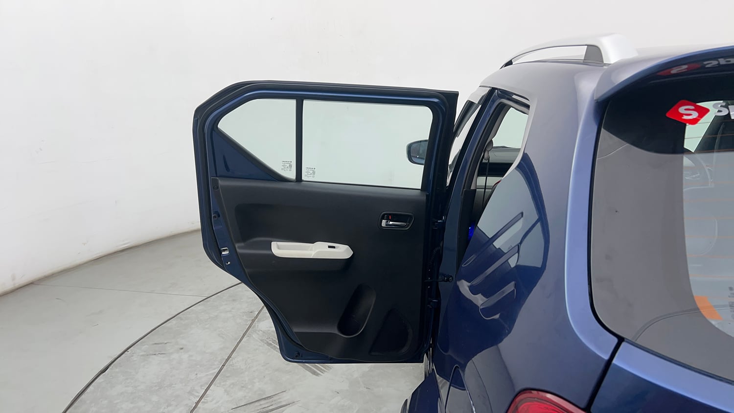 Used 2022 Maruti Suzuki Ignis Zeta 1.2 AMT Petrol Automatic interior LEFT REAR DOOR OPEN VIEW
