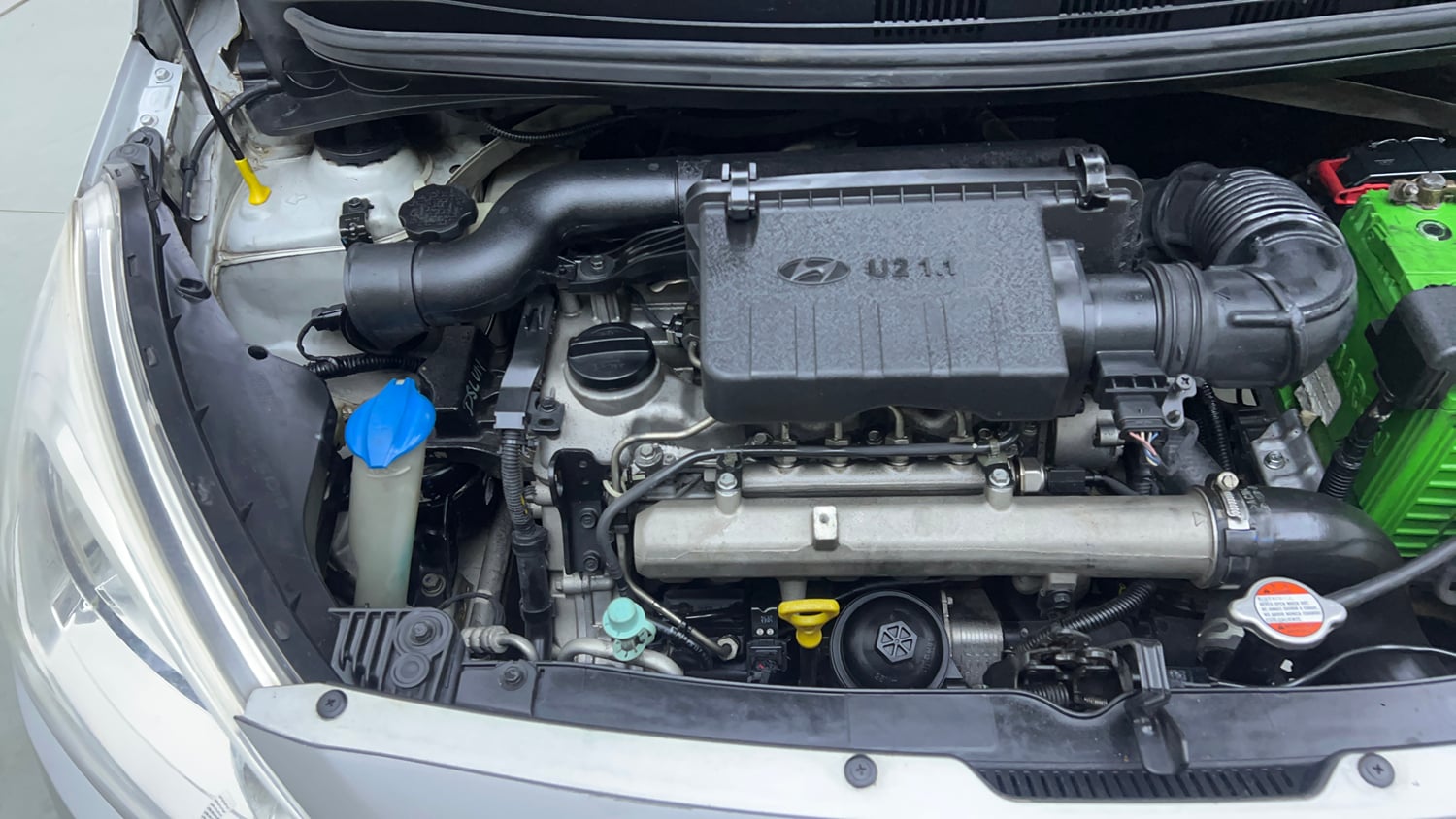 Used 2013 Hyundai Grand i10 Sportz 1.1 CRDi Diesel Manual engine ENGINE RIGHT SIDE VIEW