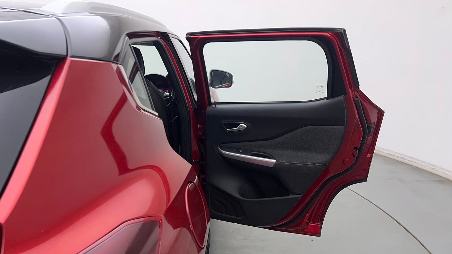 Used 2021 Nissan Magnite XV Premium Turbo (O) CVT Dual Tone Petrol Automatic interior RIGHT REAR DOOR OPEN VIEW