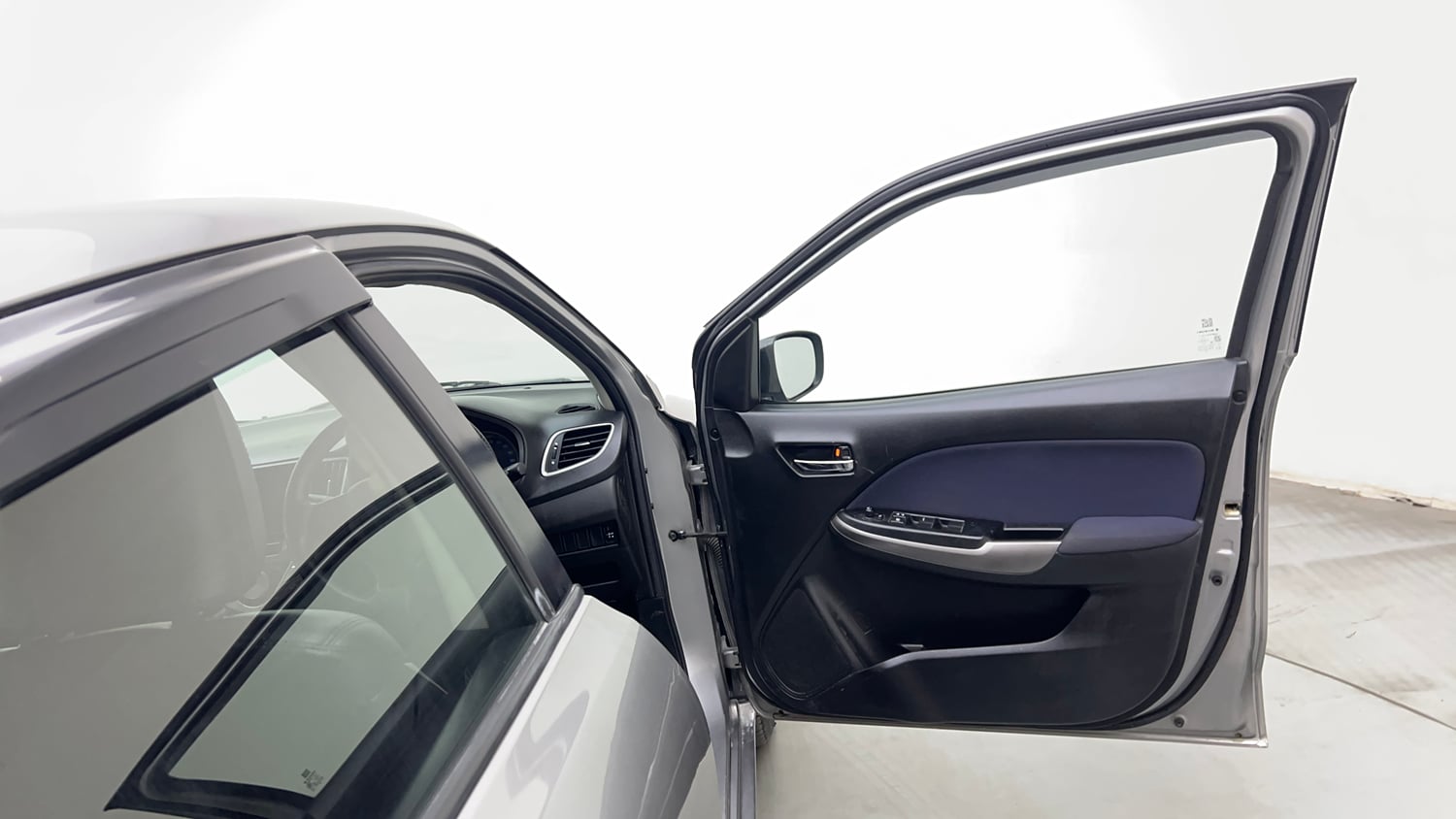 Used 2019 Maruti Suzuki Baleno Delta Petrol Manual interior RIGHT FRONT DOOR OPEN VIEW
