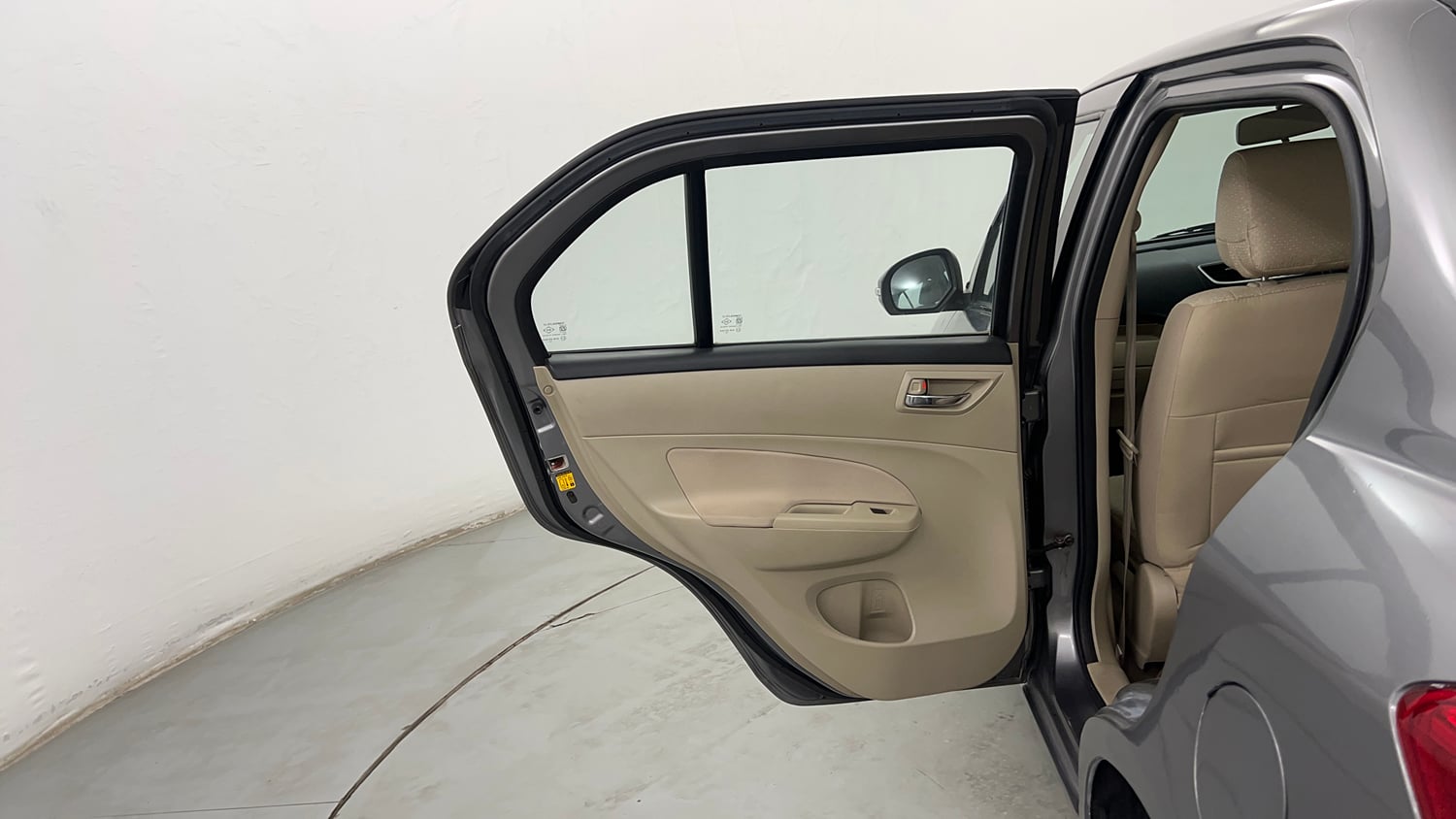 Used 2012 Maruti Suzuki Swift Dzire VXI Petrol Manual interior LEFT REAR DOOR OPEN VIEW