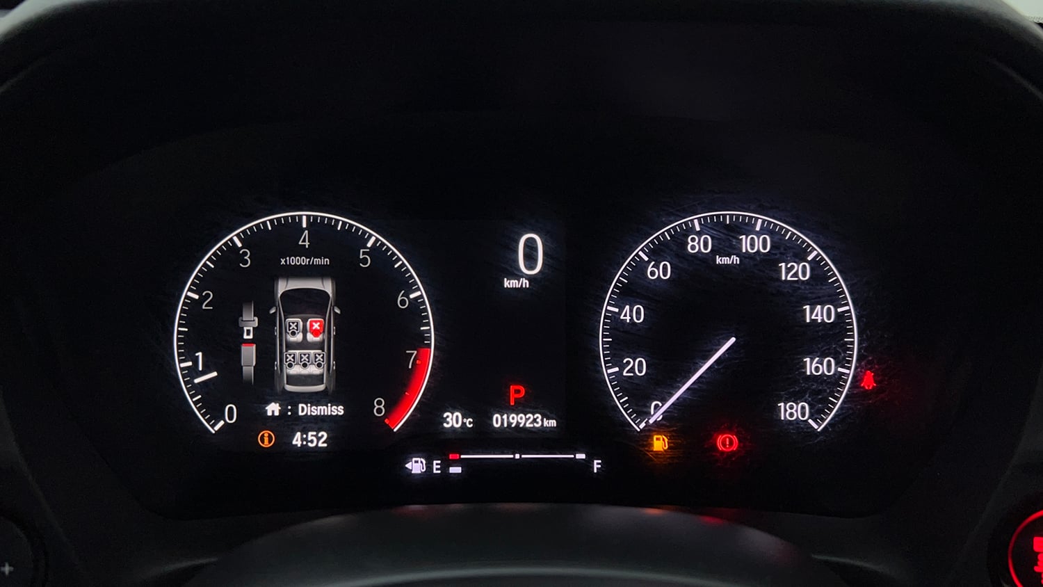 Used 2024 Honda Elevate Apex Edition VX CVT Petrol Automatic interior CLUSTERMETER VIEW