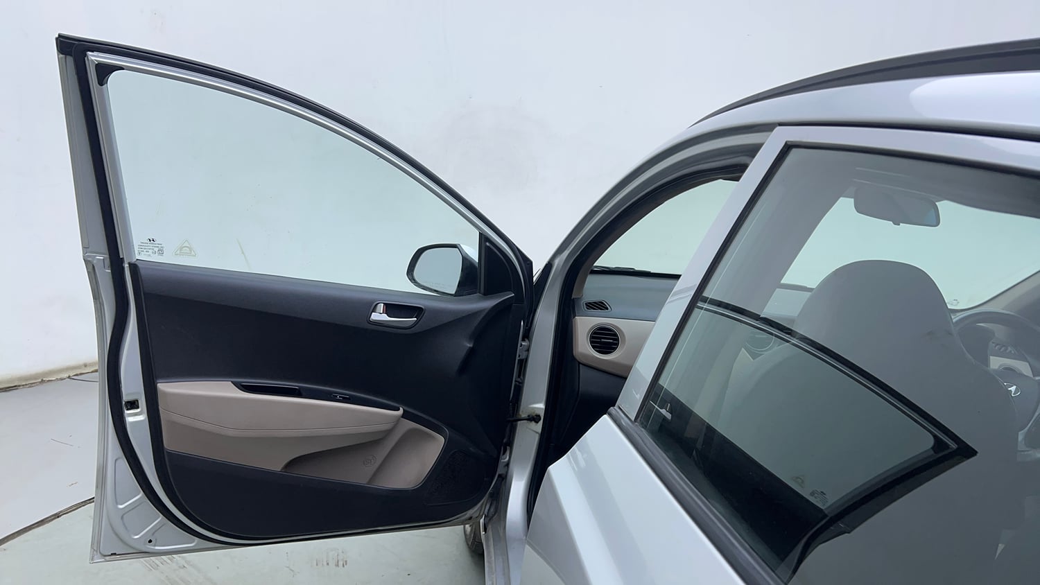 Used 2013 Hyundai Grand i10 Sportz 1.1 CRDi Diesel Manual interior LEFT FRONT DOOR OPEN VIEW