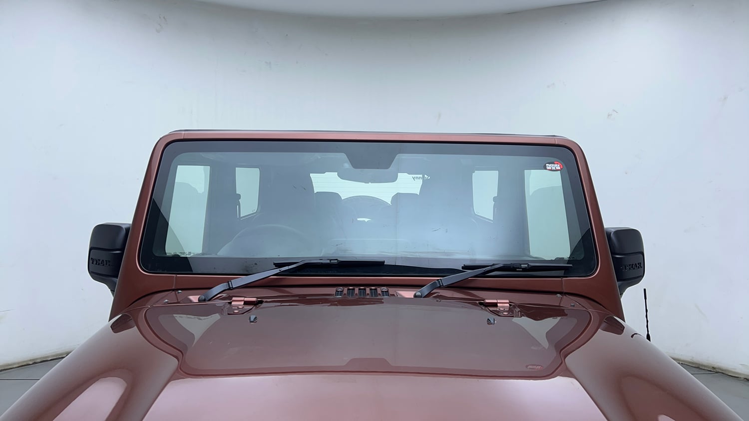 Used 2022 mahindra Thar LX Hard Top Diesel AT 4WD Diesel Automatic exterior FRONT WINDSHIELD VIEW