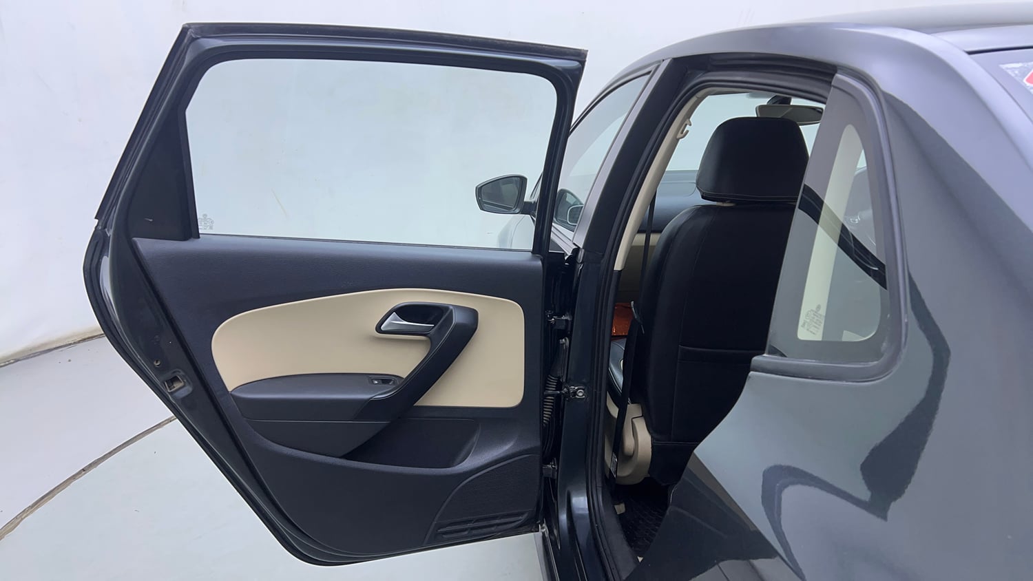Used 2017 Volkswagen Ameo Highline1.2L (P) Petrol Manual interior LEFT REAR DOOR OPEN VIEW