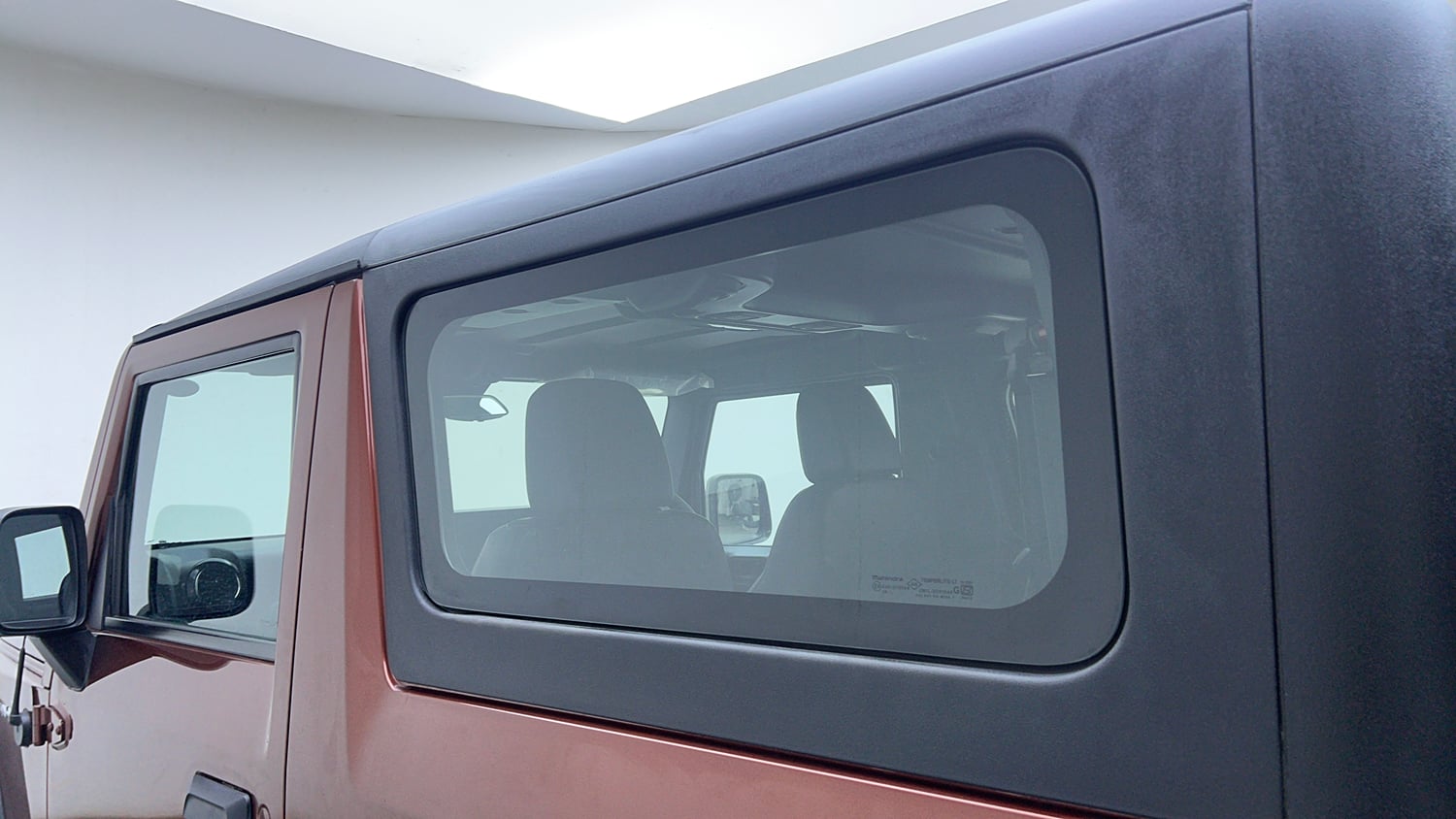 Used 2022 mahindra Thar LX Hard Top Diesel AT 4WD Diesel Automatic interior LEFT REAR DOOR OPEN VIEW