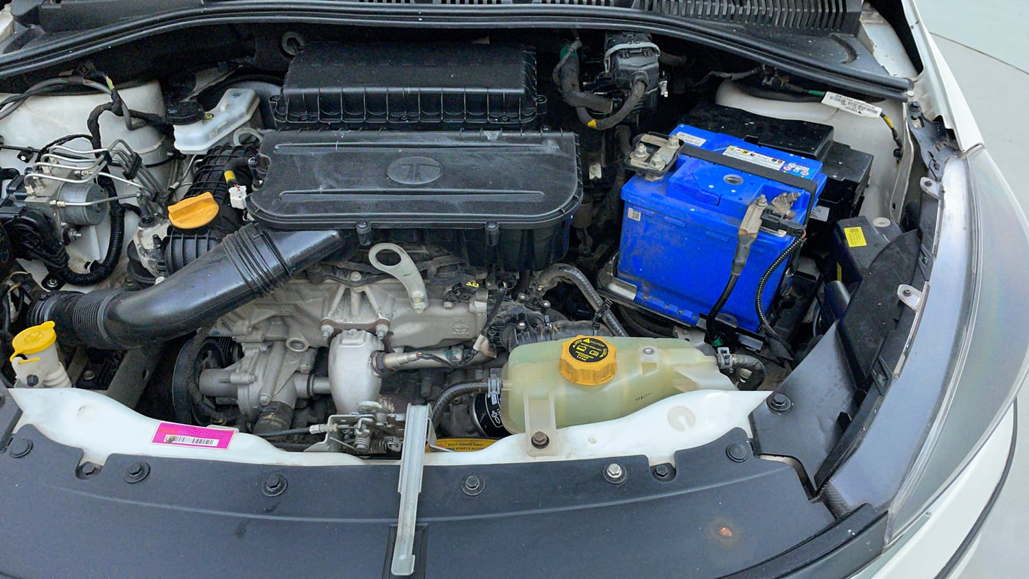 Used 2021 Tata Tiago XZ Plus Dual Tone Petrol Manual engine ENGINE LEFT SIDE VIEW