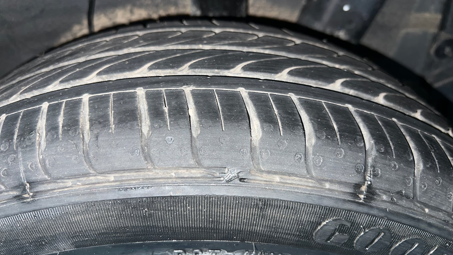 Used 2024 Hyundai Grand i10 Nios Sportz 1.2 Kappa AMT Petrol Automatic tyres LEFT REAR TYRE TREAD VIEW
