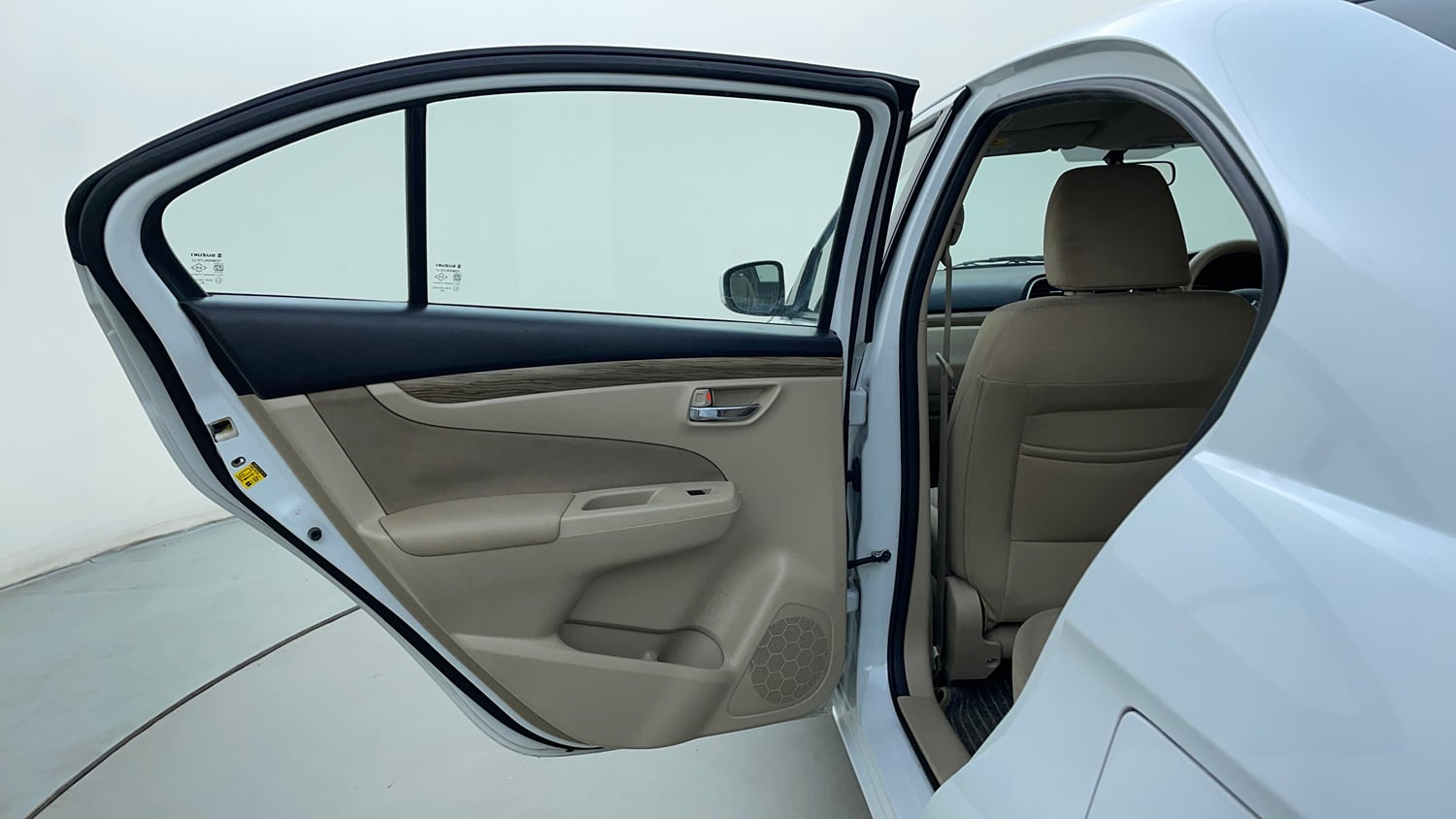 Used 2020 Maruti Suzuki Ciaz Delta Hybrid 1.5 AT Petrol Automatic interior LEFT REAR DOOR OPEN VIEW