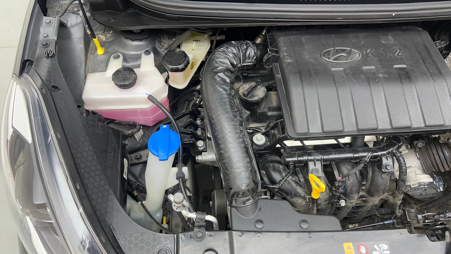 Used 2024 Hyundai Grand i10 Nios Sportz 1.2 Kappa AMT Petrol Automatic engine ENGINE RIGHT SIDE VIEW