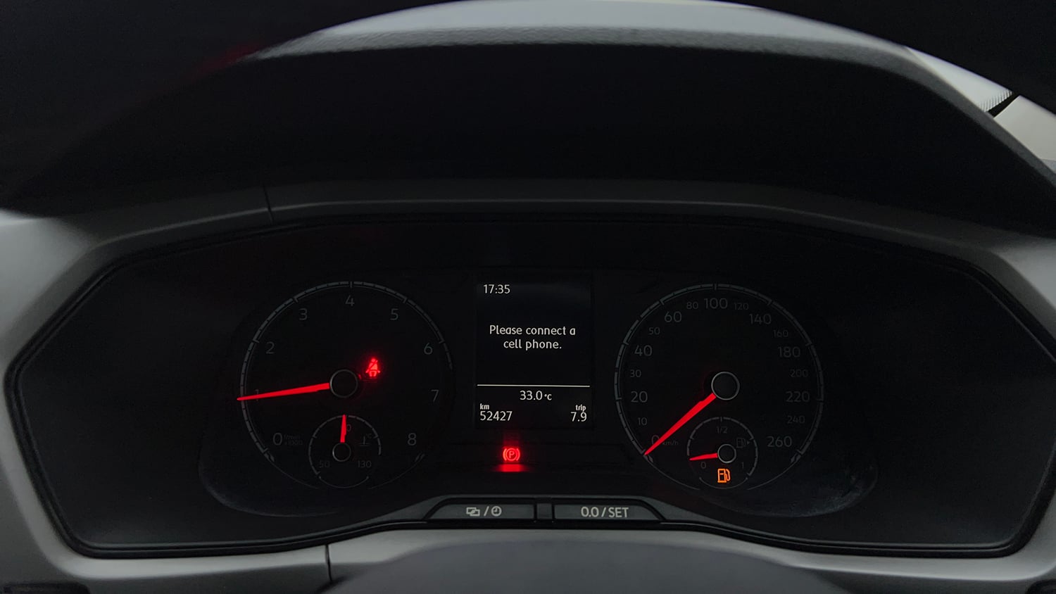 Used 2022 Volkswagen Taigun Highline 1.0 TSI MT Petrol Manual interior CLUSTERMETER VIEW