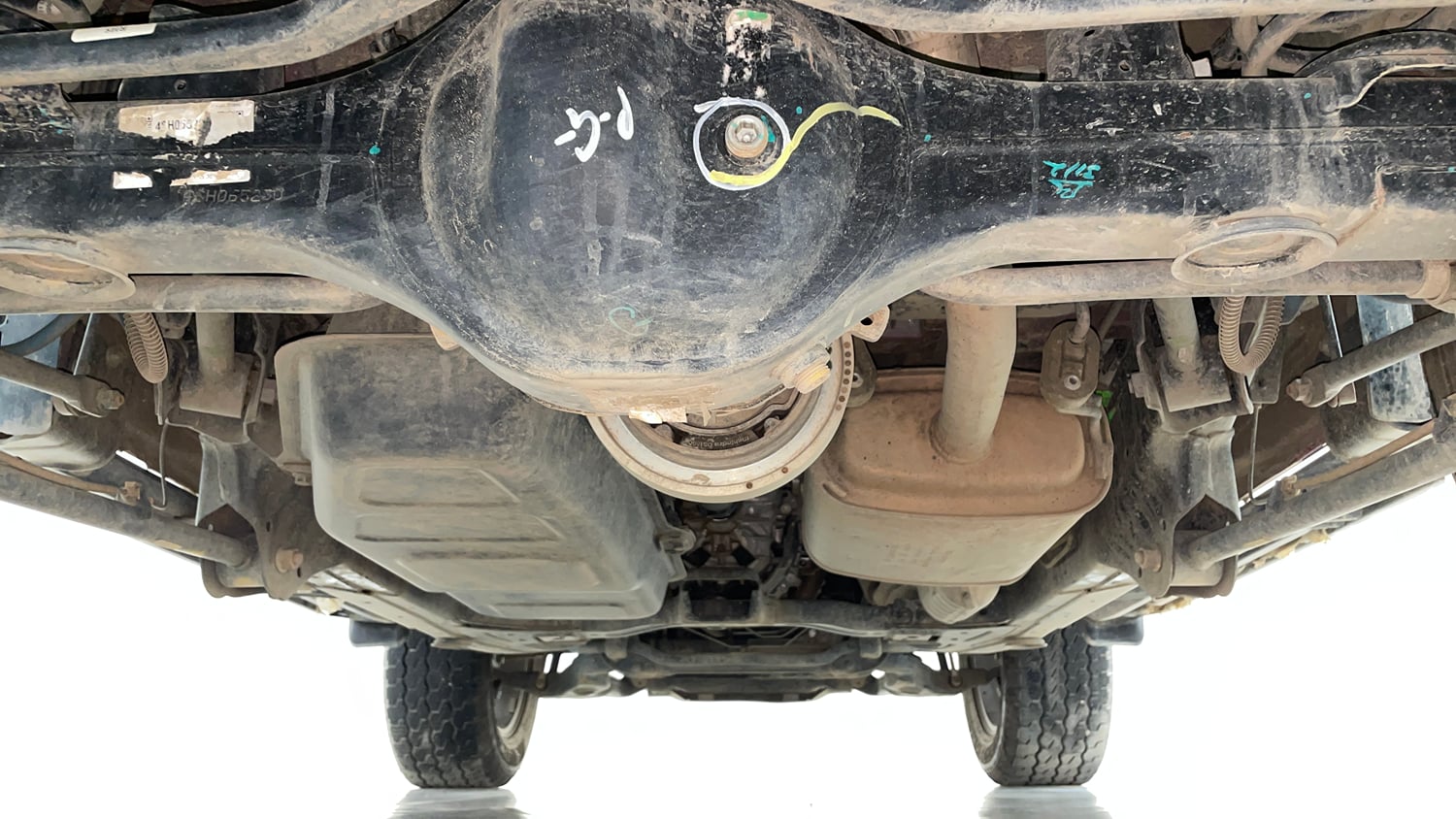 Used 2025 Mahindra Thar LX Hard Top Diesel MT RWD Diesel Manual extra REAR UNDERBODY VIEW (TAKEN FROM REAR)