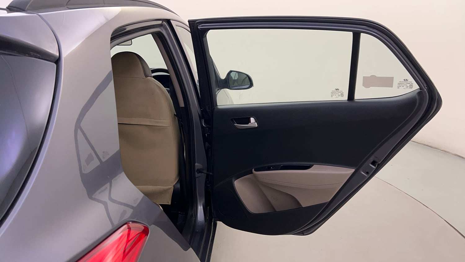 Used 2016 Hyundai Grand i10 Sportz 1.2 Kappa VTVT Petrol Manual interior RIGHT REAR DOOR OPEN VIEW